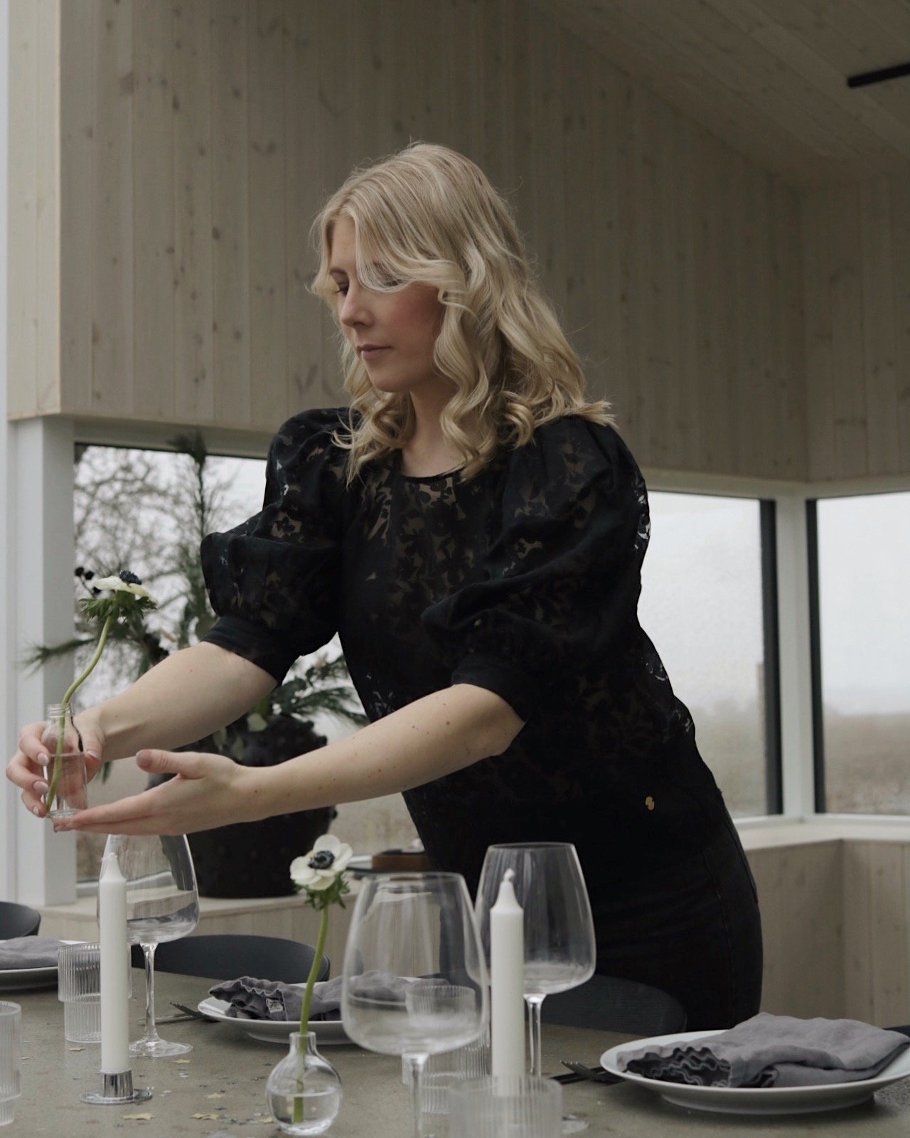 Johanna Sjölin på kjøkkenet