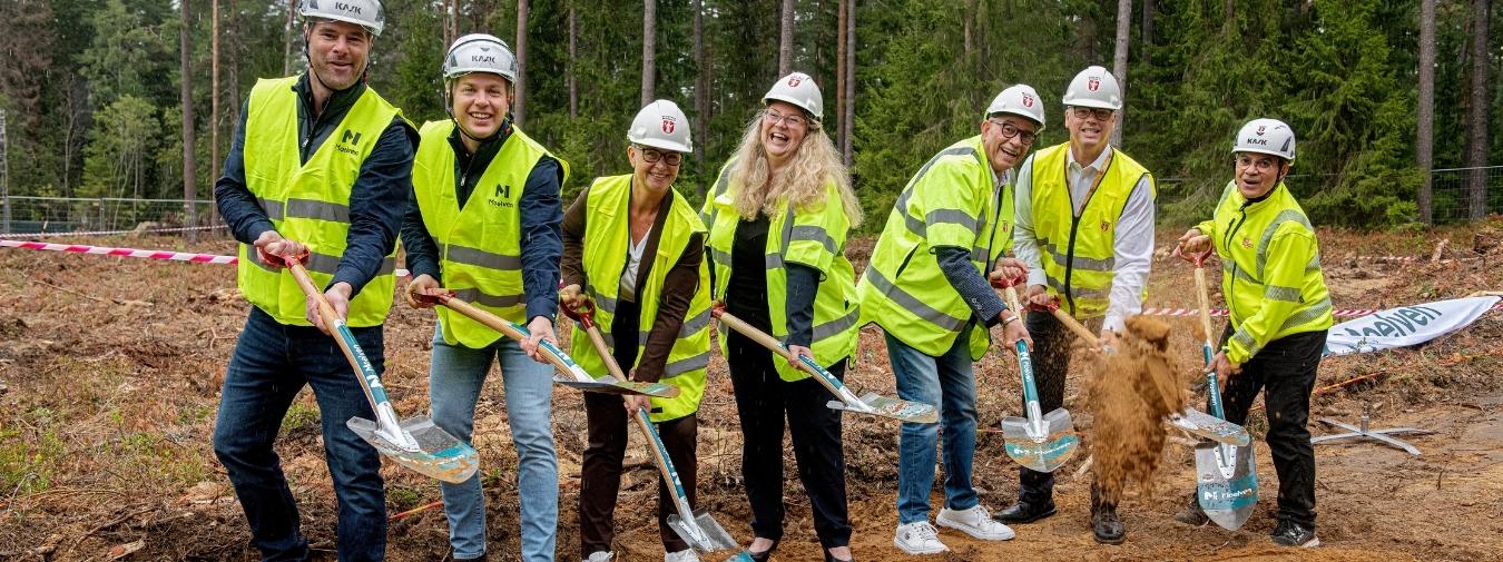 Första spadtaget Botkyrka Byggmodul