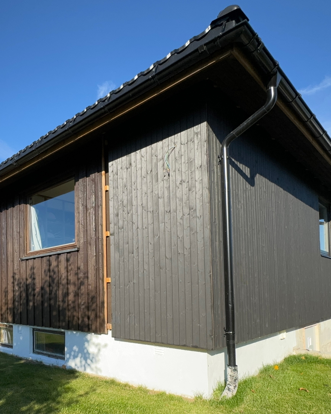 Ny kledning på 70-tallshus på vei