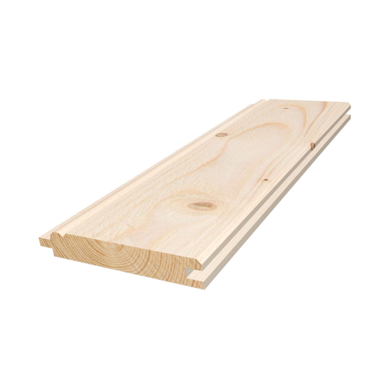 Ubehandlet gran Sveitser kledning m/enkel staff