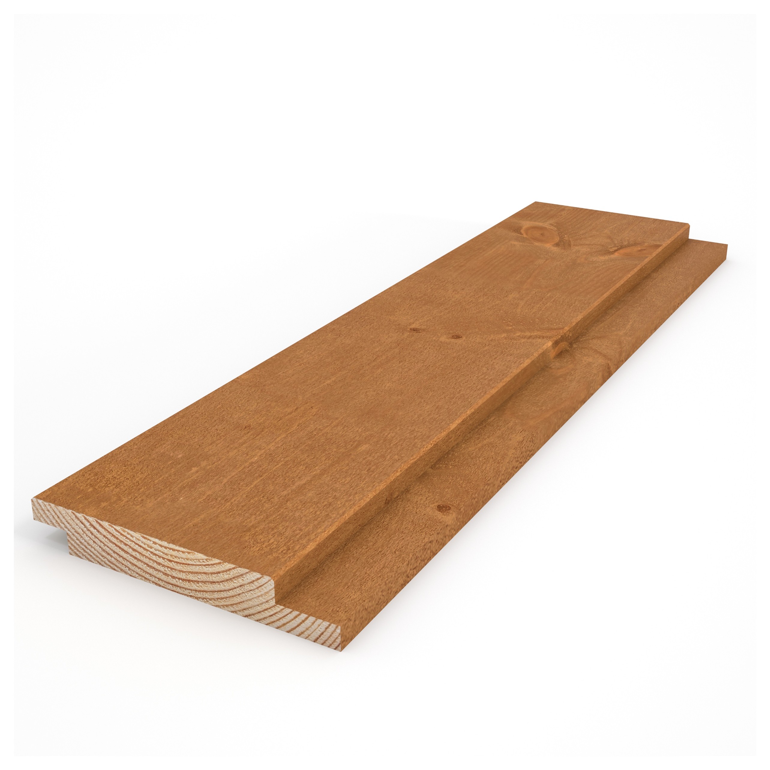 Kärnfuru KulörOlja Brun, Falsad spårpanel med raka kanter