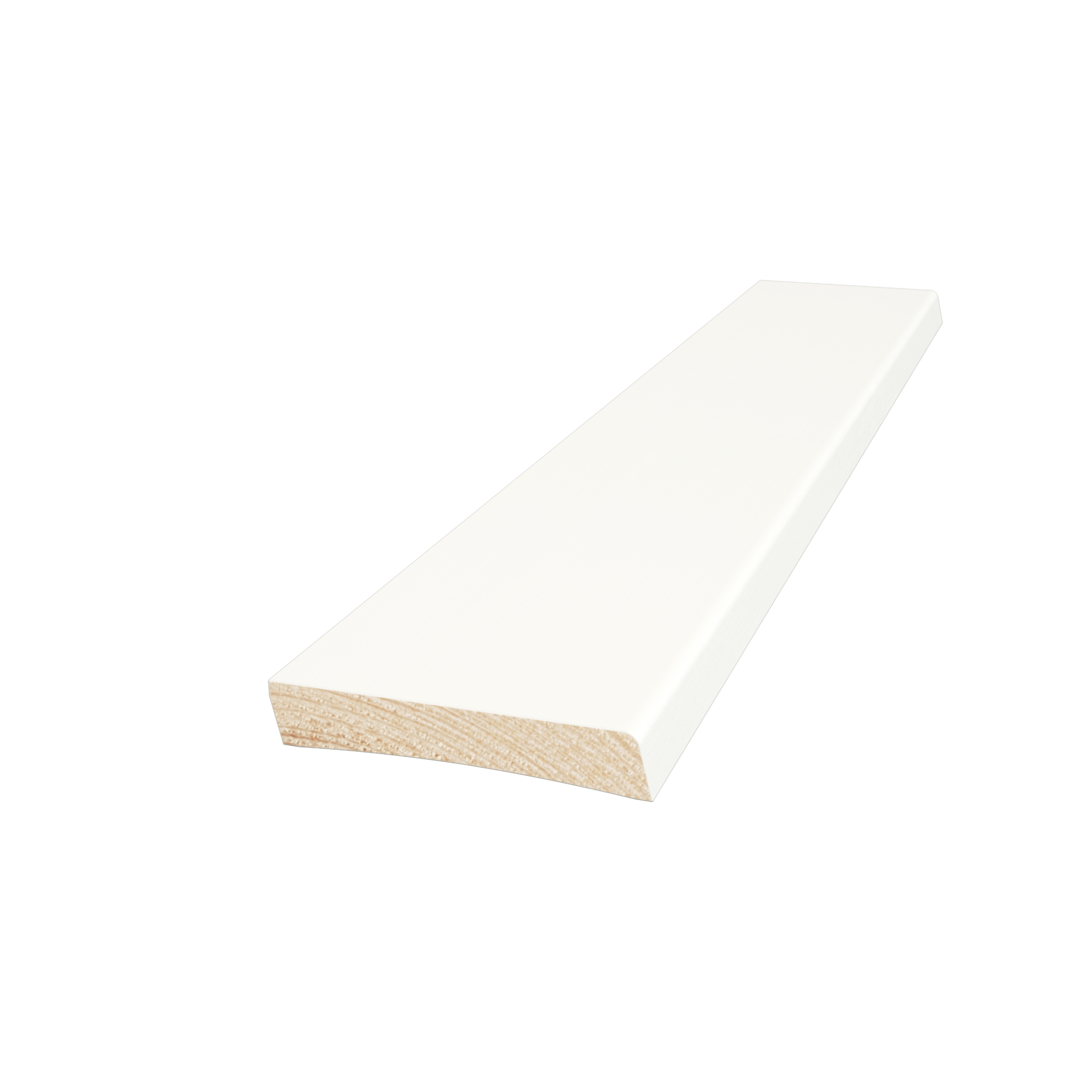 Slät Sockel Furu Vit