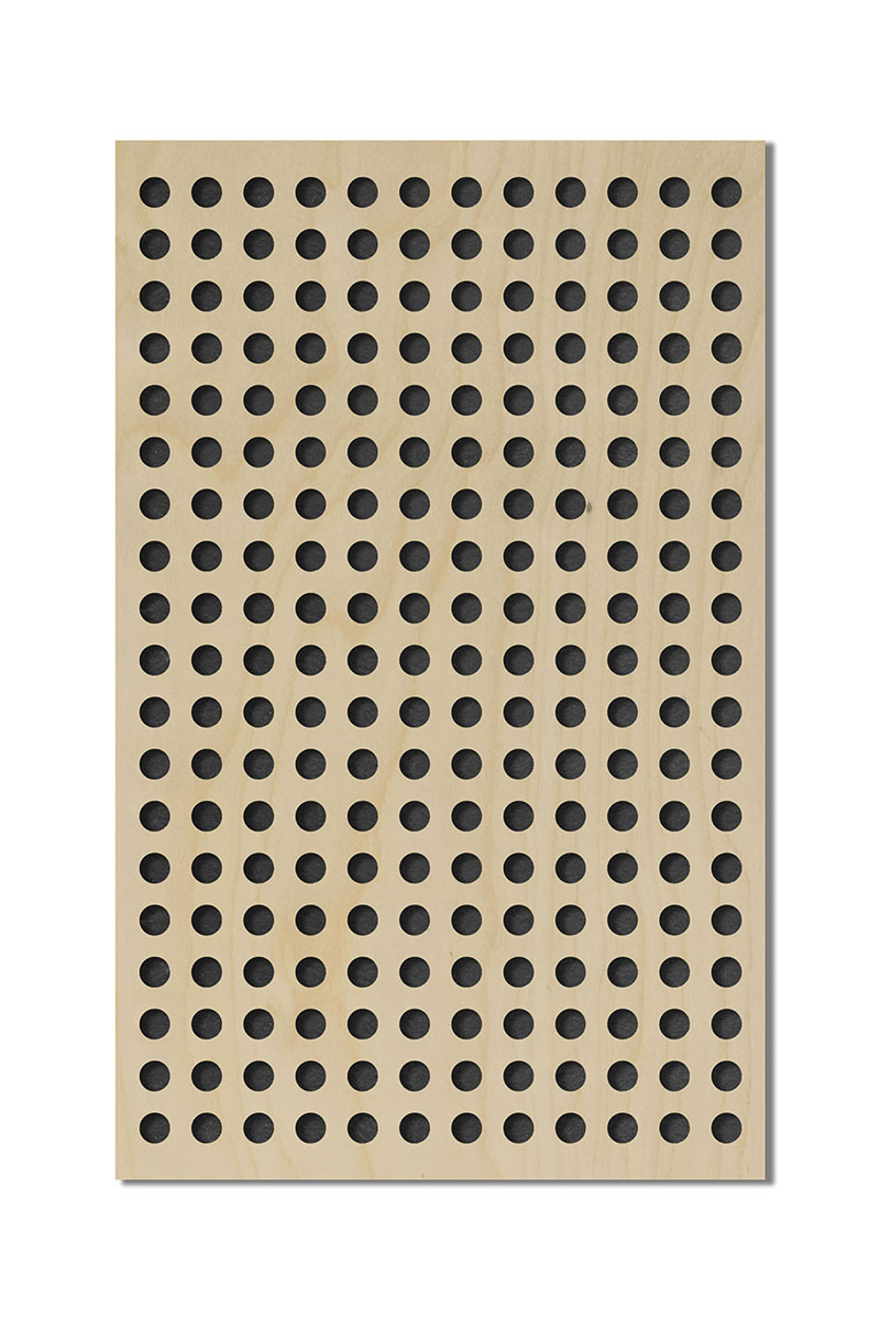 Studiopanel Perforerad 12x20 Björk