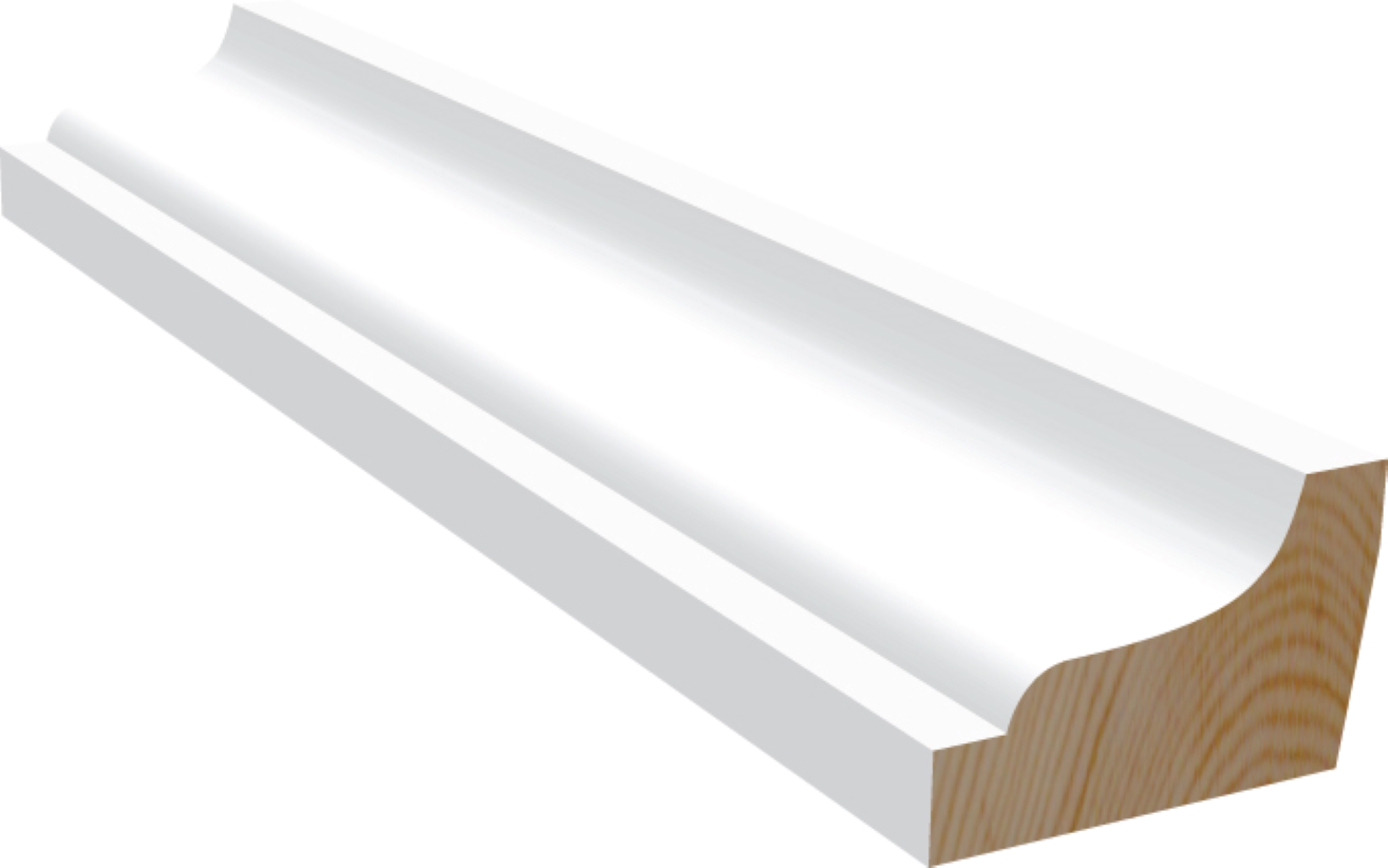 Taklist M56-M57 Furu Hvit