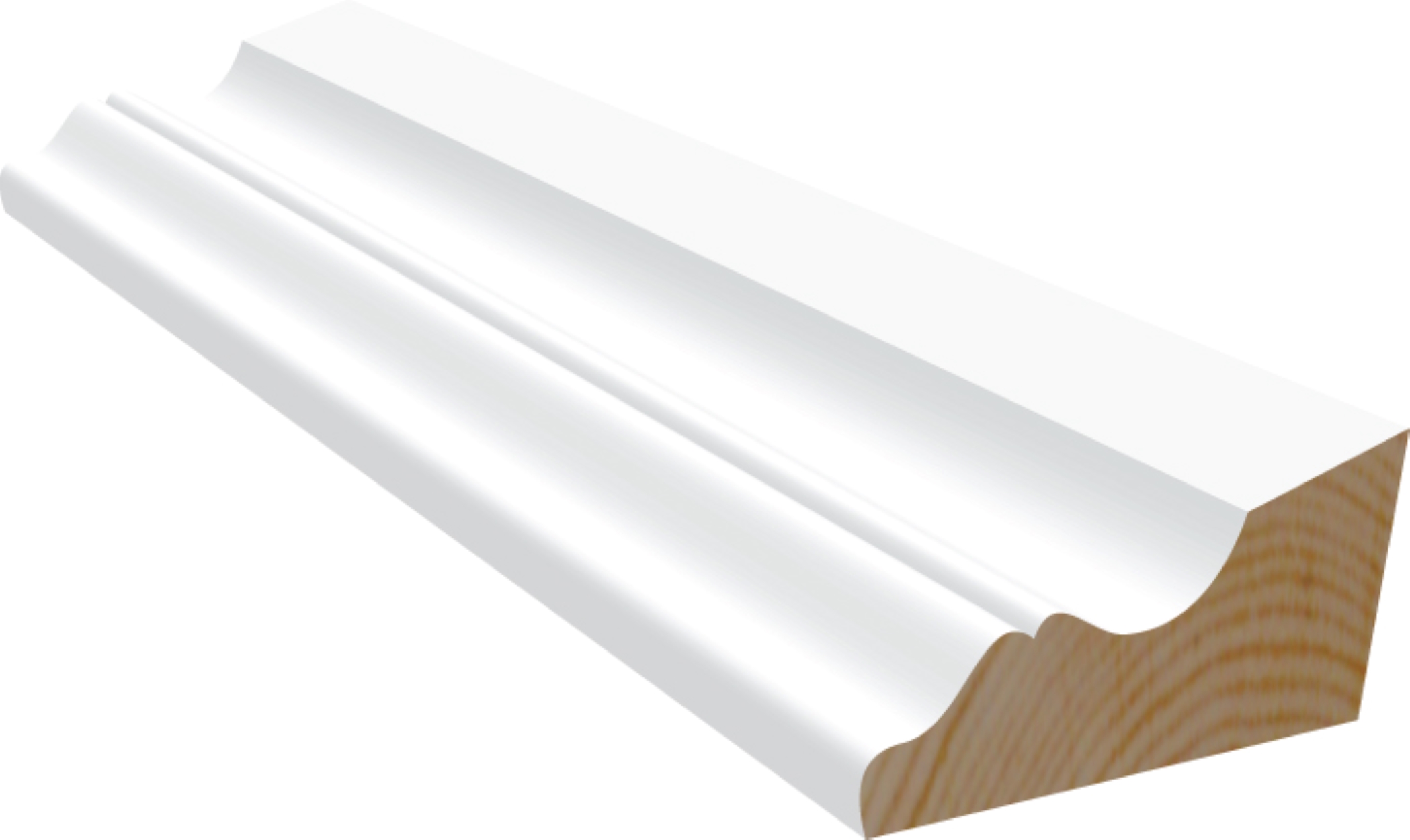 Taklist M600 Furu Hvit