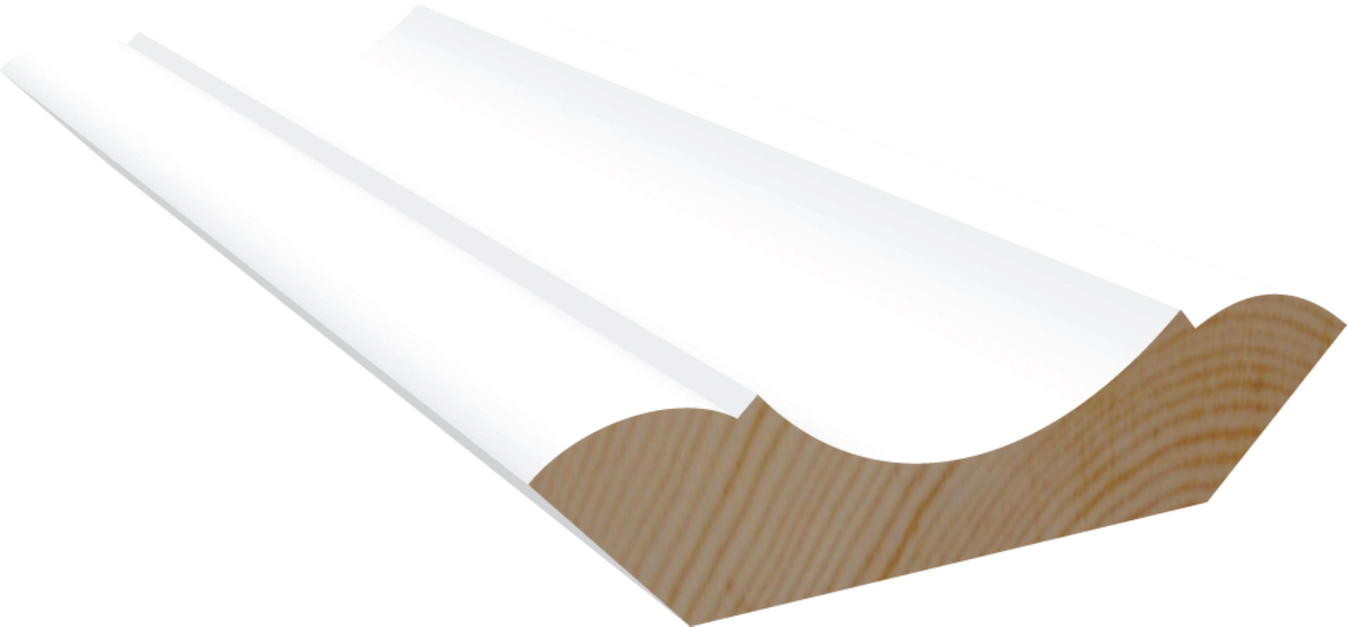 Taklist M611 Furu Hvit