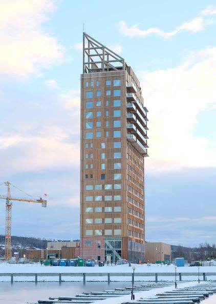 Den britiske publikasjonen The Economist mener at å bygge i tre mest klimavennlig.