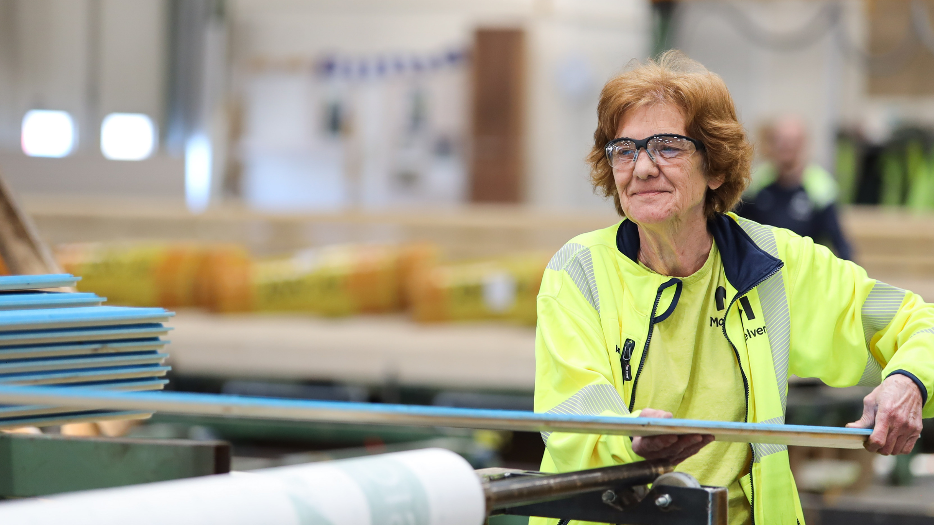 I arbete i modulfabriken i Kil