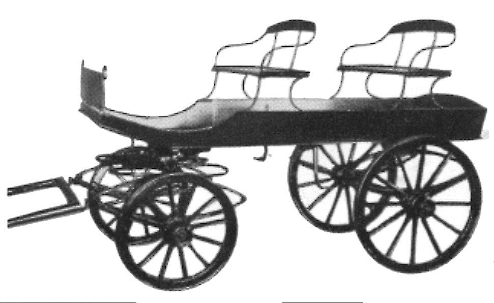 Från vagnshjul gick produktionen vidare till hästkärror.