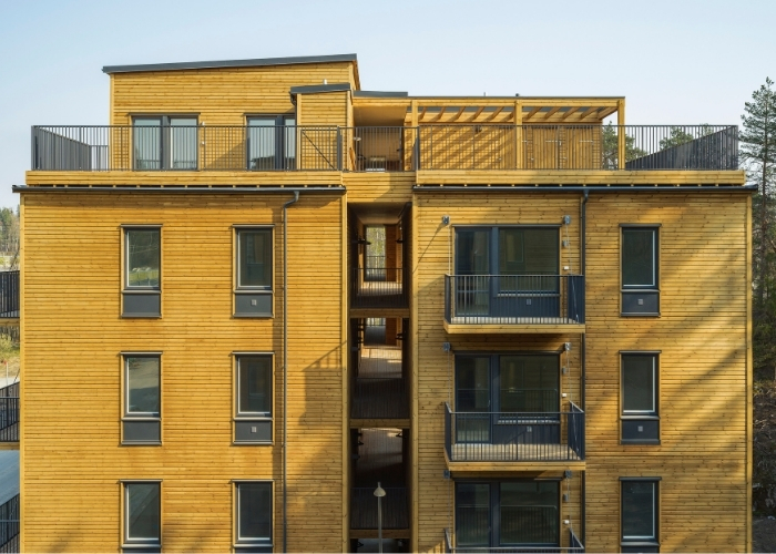 Arkitekturprisvinnanse, Cederhusen i haninge, fasad