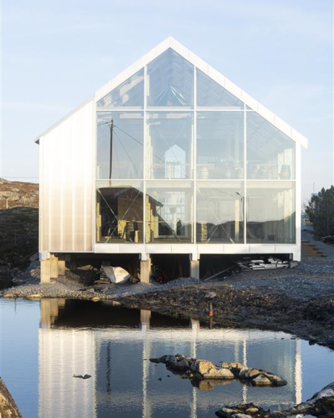 Billeder af limtræ i forskellige konstruktioner