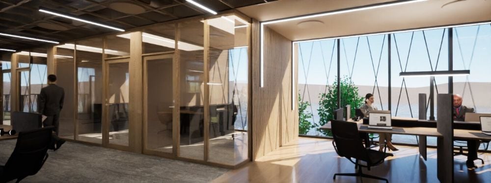 Glassvegger fra Moelven Modus