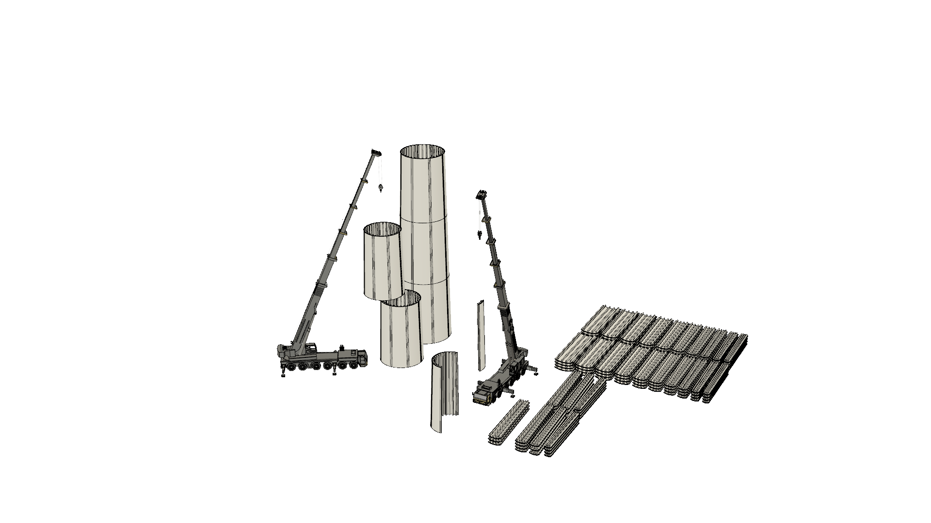 Vindkraftstorn i klimatsmarta material