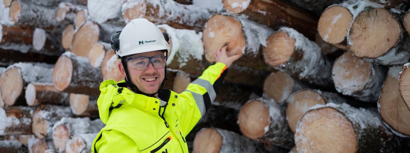 Tømmerforsyning med representant fra Moelven Virke