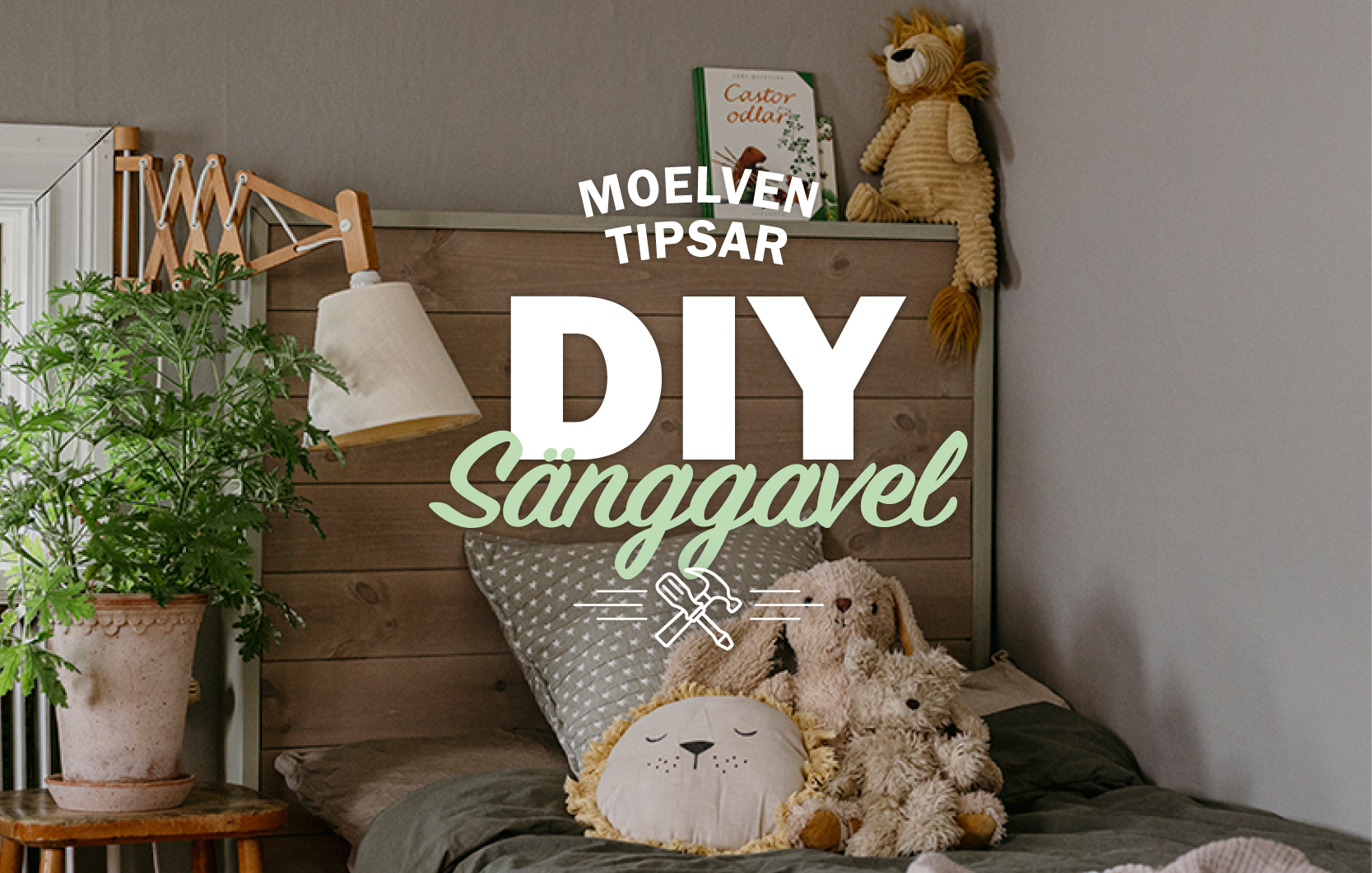DIY projekt - en sänggavel med inredningsdetaljer