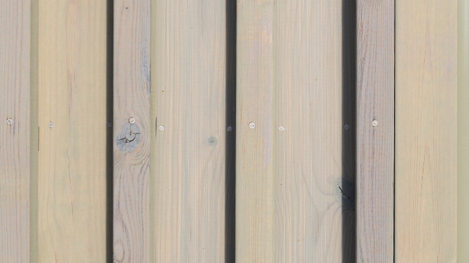 Panel i grönpigmenterad ThermoWood.