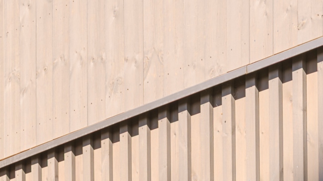 Panel av ThermoWood BT Pigment Svart