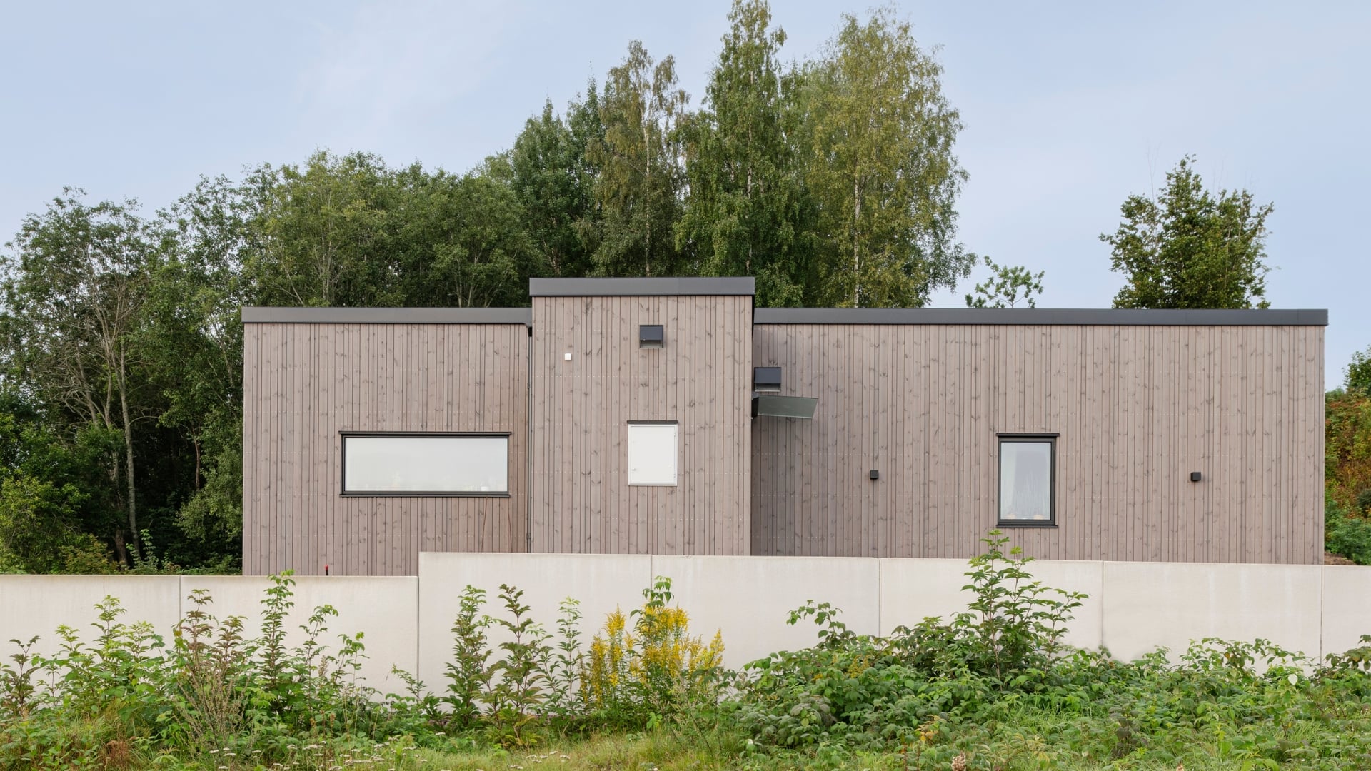 Fasad av Kärnfuru med KulörOlja Patinagrå