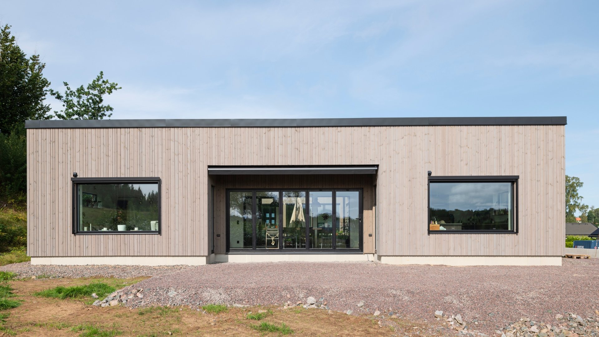 Fasad av Kärnfuru med KulörOlja Patinagrå