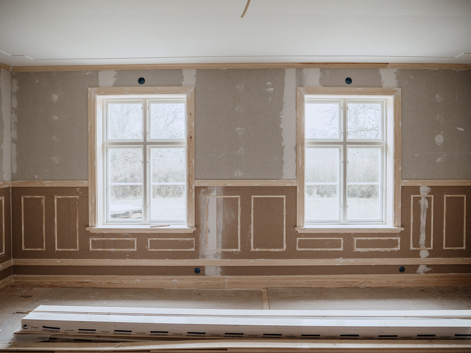 Inred med trä på tre olika sätt