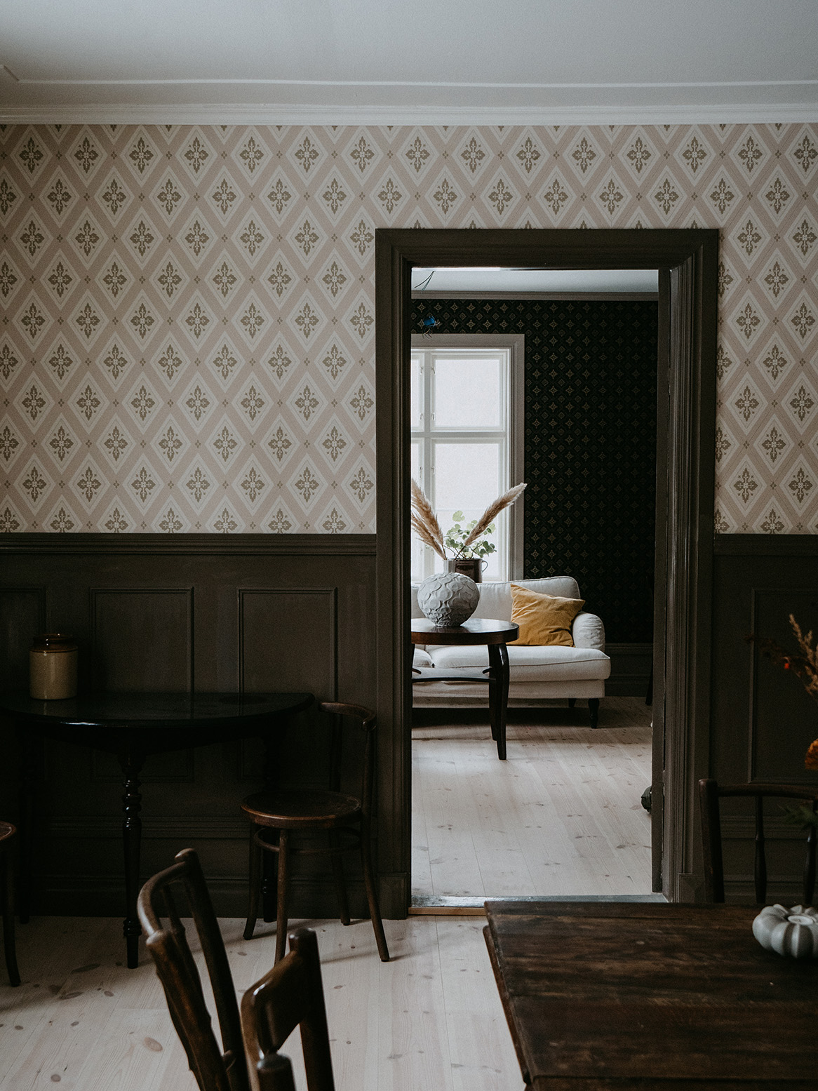 Inred med trä på tre olika sätt