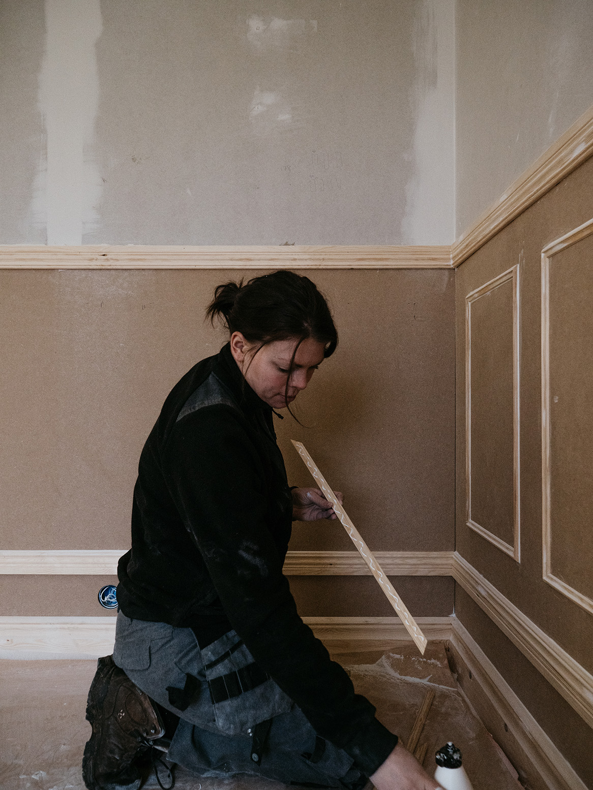 Inred med trä på tre olika sätt