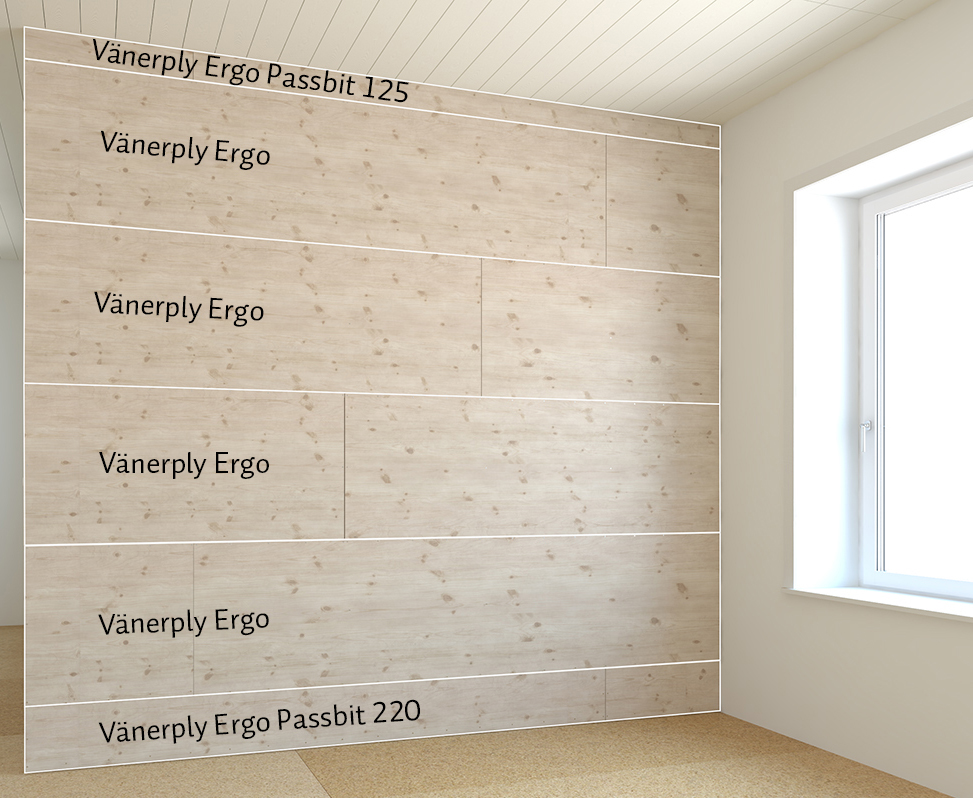 Vänerply Ergo takhöjd 2700 mm