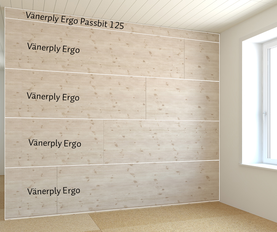 Vänerply Ergo takhöjd 2500 mm
