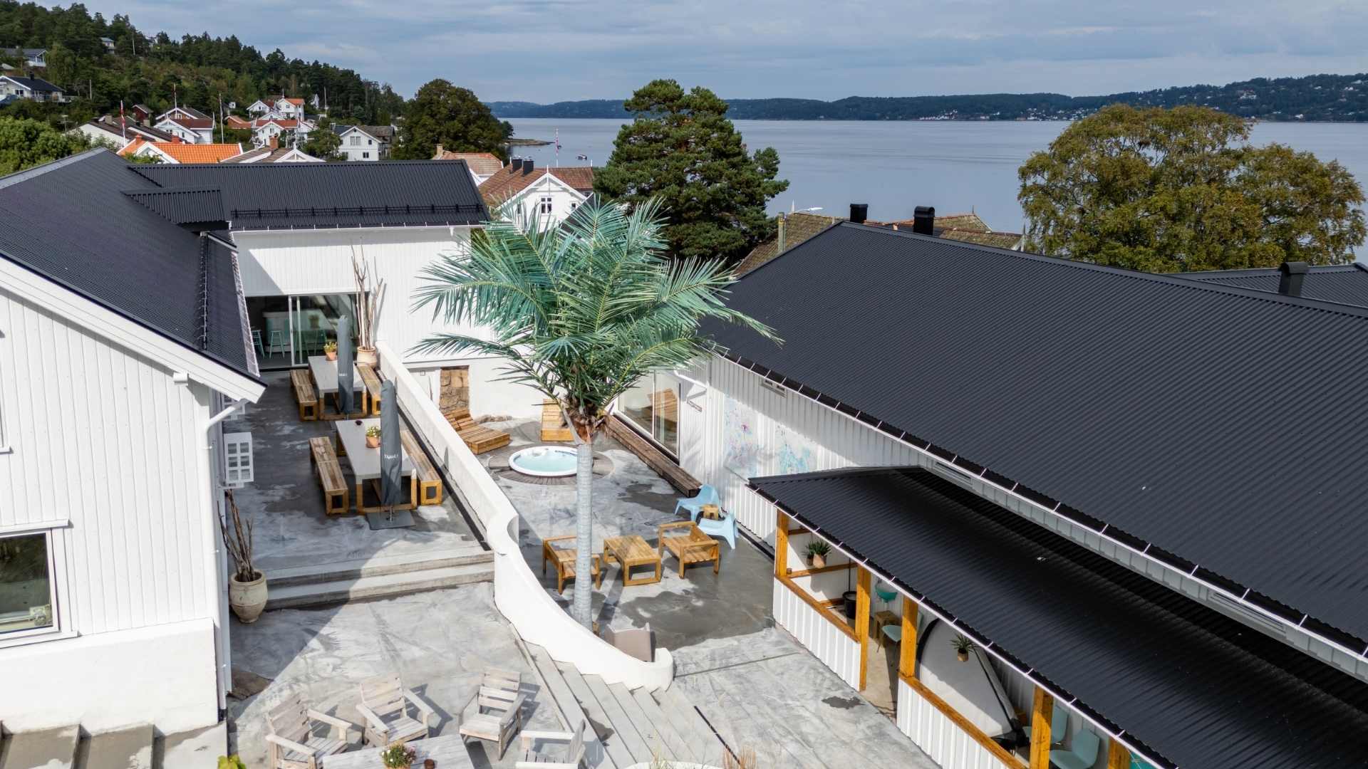 Villa Oslofjord med utsikt over fjorden