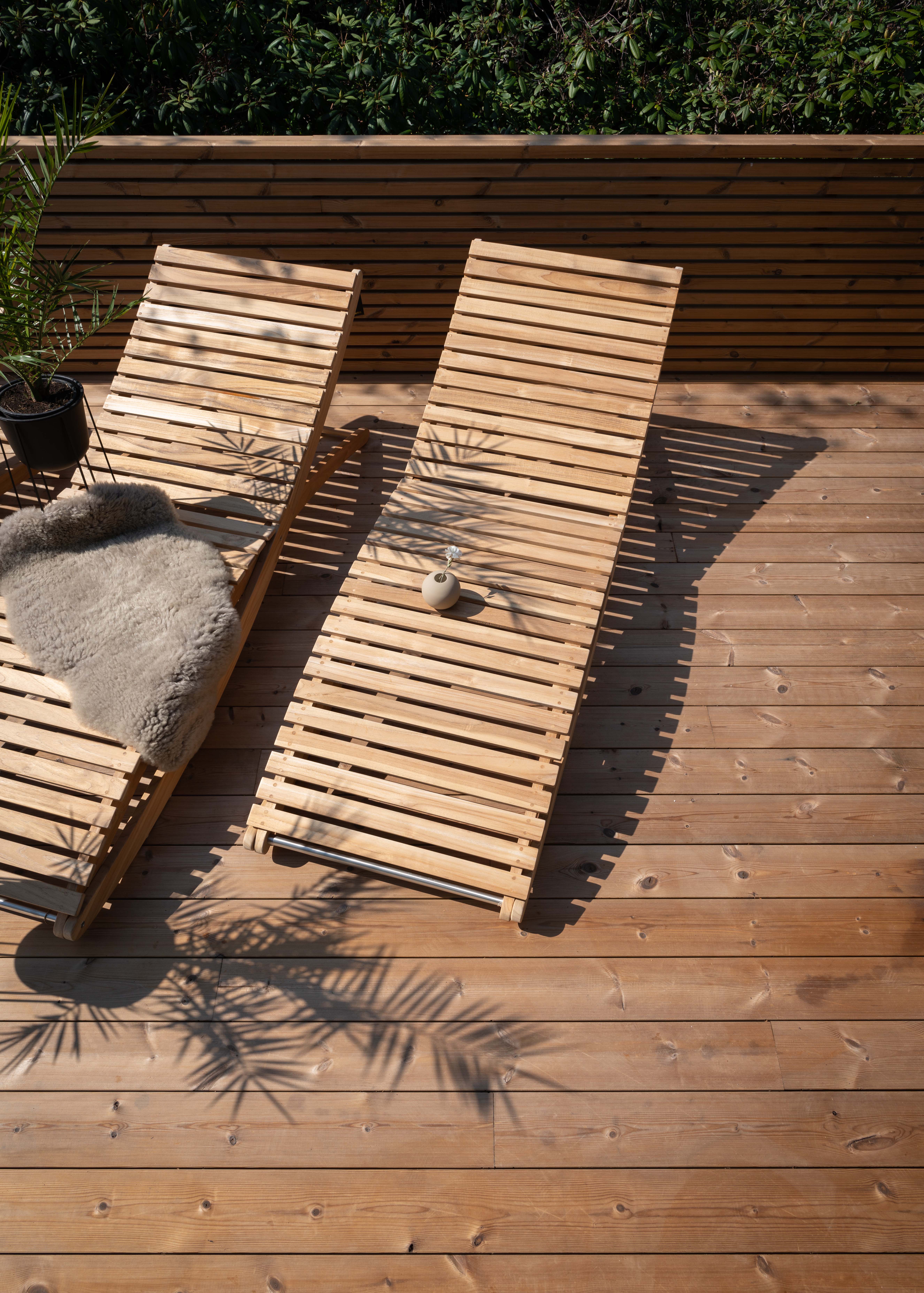 Nylagt termofuru med solstoler