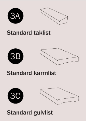 Illustrasjoner av listverkserien Standard