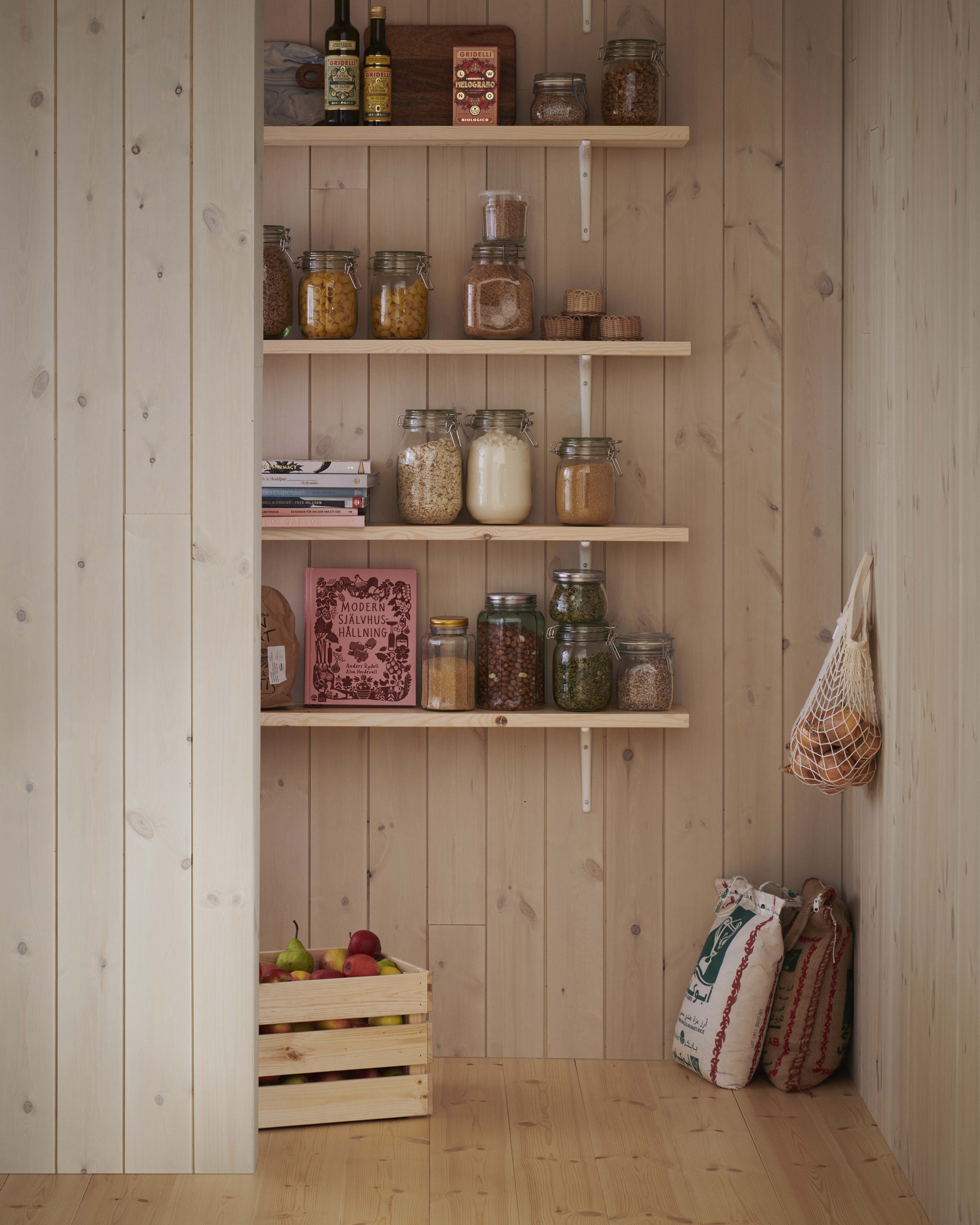 Trepanel sprekk beiset i fargen Morgendis